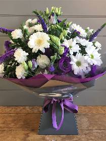 Blue and White Hand tied