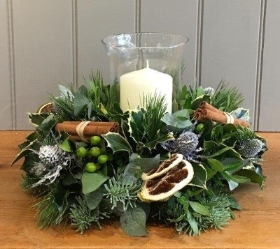 Festive Candle Arrangement
