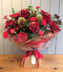 Florist choice Christmas Handtied